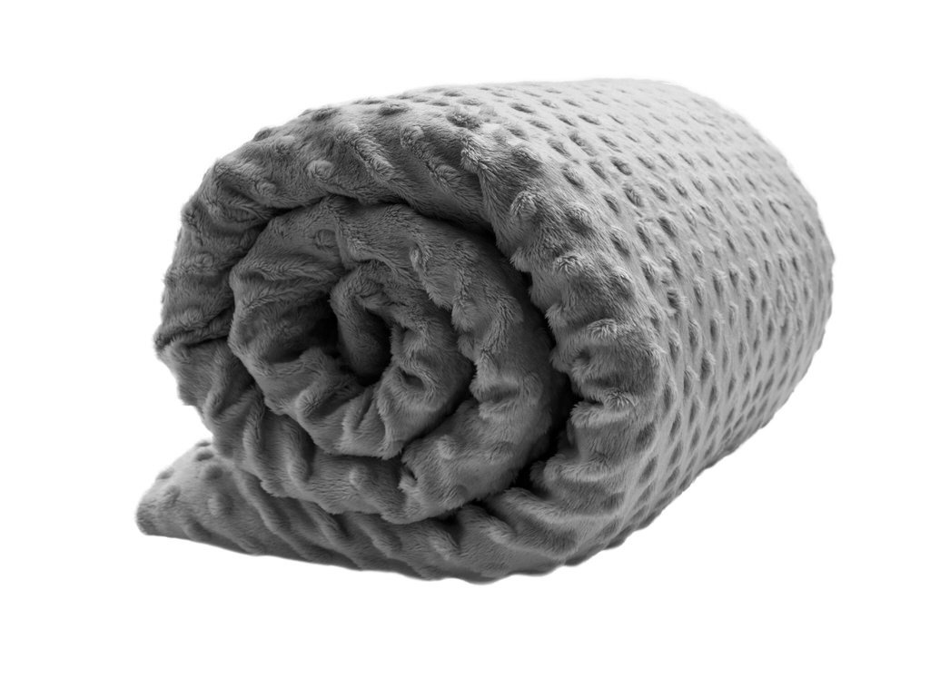 lotus_weighted_blanket_grey-minky Weighted Blanket