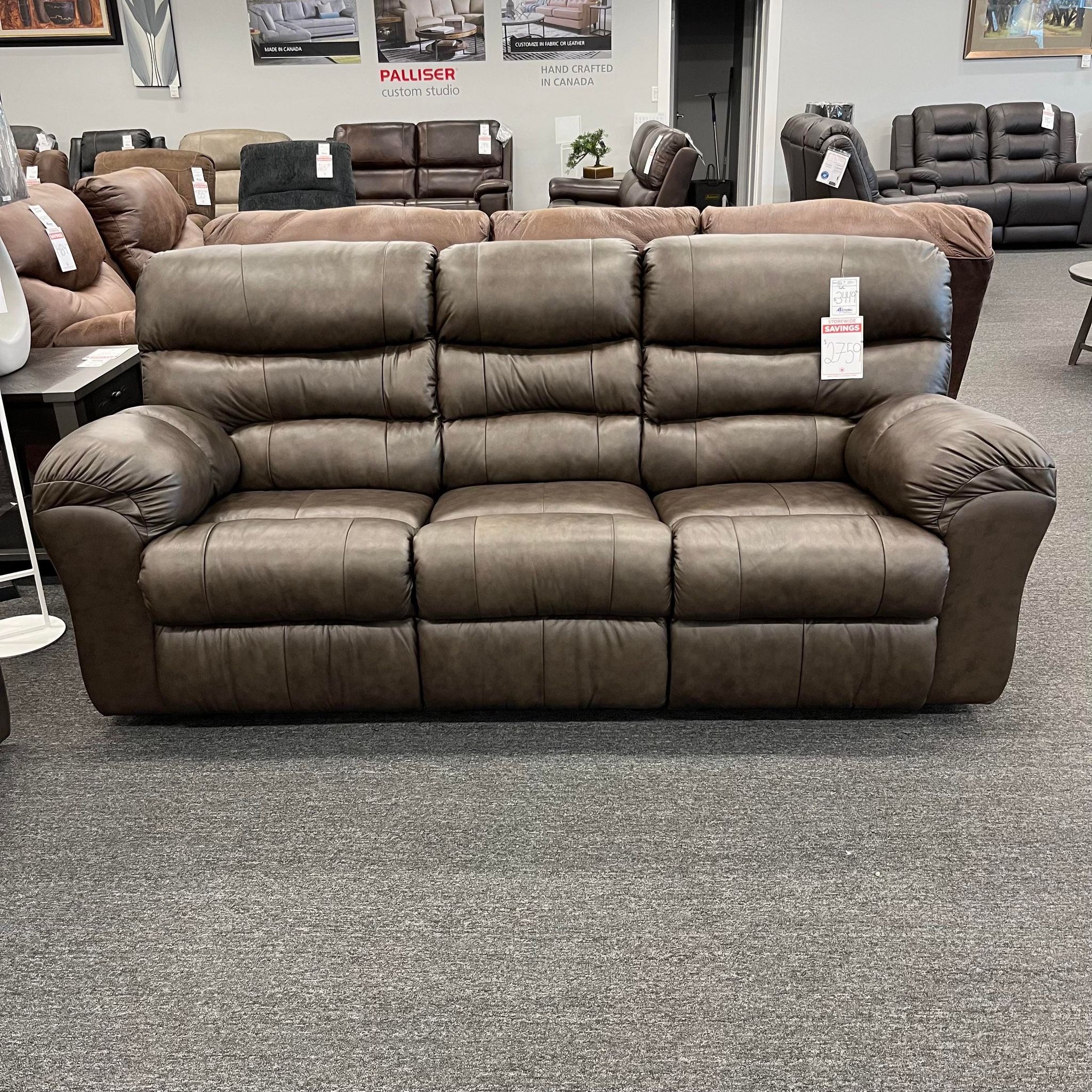 Palliser Durant Sofa - Classic Slate A-Line Furniture & Appliances
