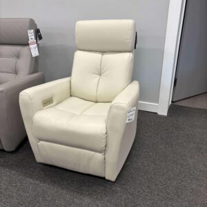 PALLISER PRODIGY POWER SWIVEL GLIDER RECLINER SOLANA TUSK LEATHER