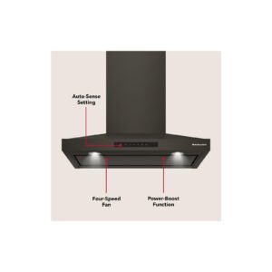 KITCHEN AID KVWC730SBE RANGE HOOD